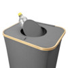 Pfandflaschensammler 100Liter eckig grau HELIT H2406087 Produktbild Anwendungsdarstellung S