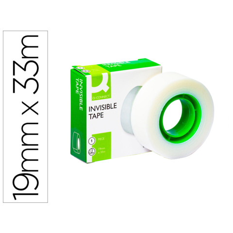 Klebeband unsichtbar transparent 19 mm x 33 m Q-CONNECT KF02164 Produktbild Einzelbild 3 XL