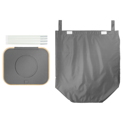 Pfandflaschensammler 100Liter eckig grau HELIT H2406087 Produktbild Detaildarstellung 1 XL